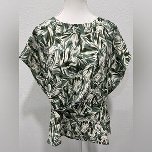 MELLODAY Dolman Sleeve Peplum Top NWT